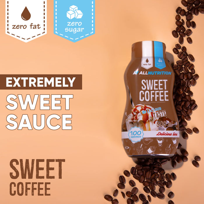 Allnutrition Sweet Sauce, Sweet Coffee - 500ml Best Value Sauce at MYSUPPLEMENTSHOP.co.uk