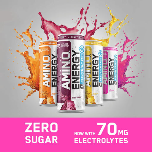 Optimum Nutrition Essential Amino Energy + Electrolytes 24x250ml Pink Lemonade Best Value Nutritional Supplement at MYSUPPLEMENTSHOP.co.uk