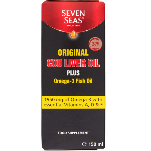 Seven Seas Original Cod Liver Oil Plus Omega 3 Fish Oil
