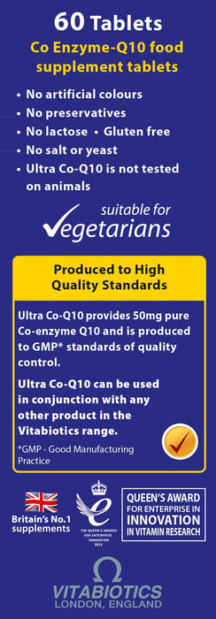 Vitabiotics Ultra Co-Q10 50mg Tablets