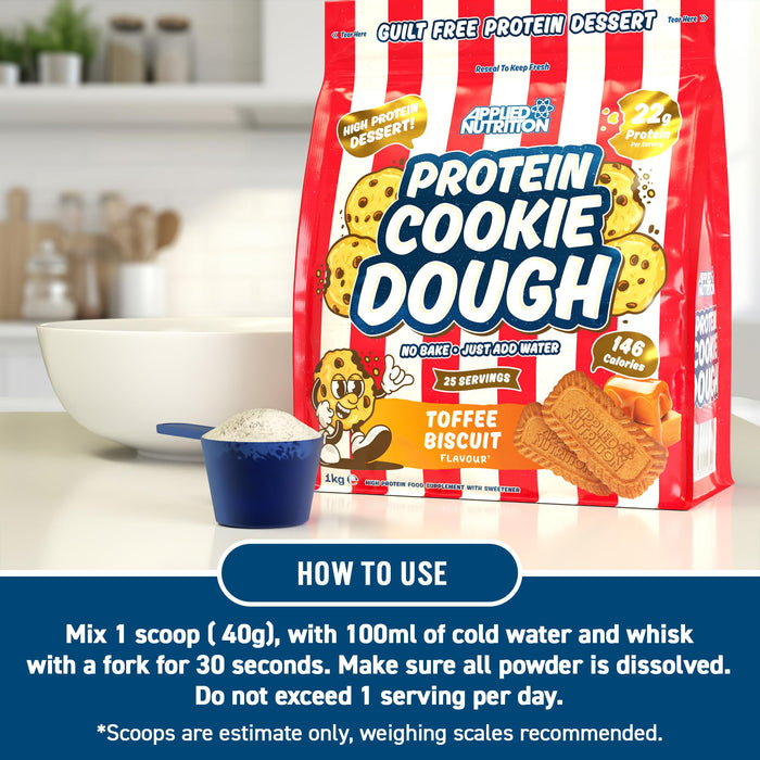 Applied Nutrition Protein Cookie Dough 1kg - Whey Proteins at MySupplementShop by Applied Nutrition