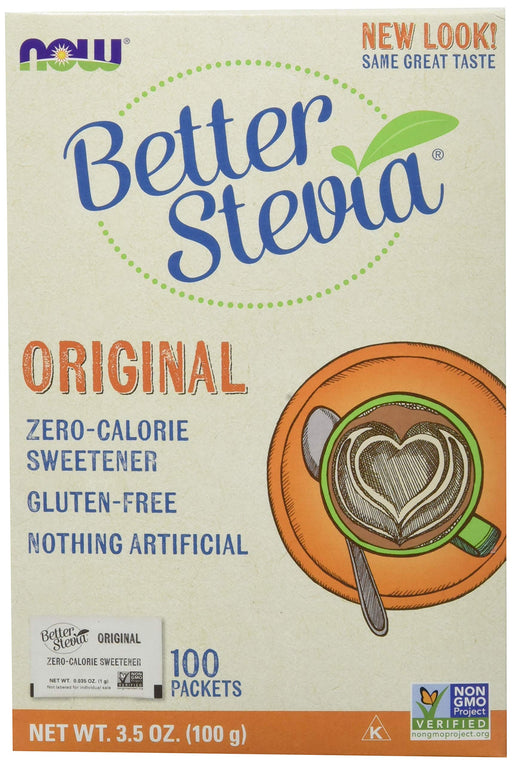 NOW Foods Better Stevia Packets, Original - 100 packets - Health Foods at MySupplementShop by NOW Foods