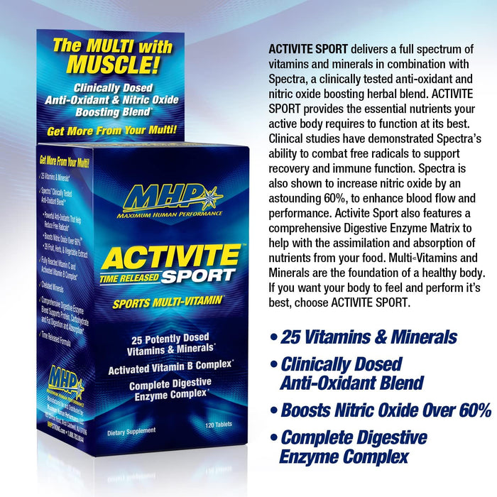 MHP Activite Sport - 120 tablets - Vitamins &amp; Minerals at MySupplementShop by MHP