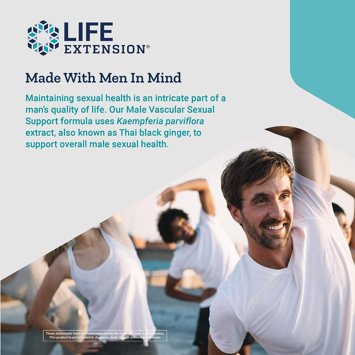 Life Extension Male Vascular Sexual Support 30 Vegetarian Capsules