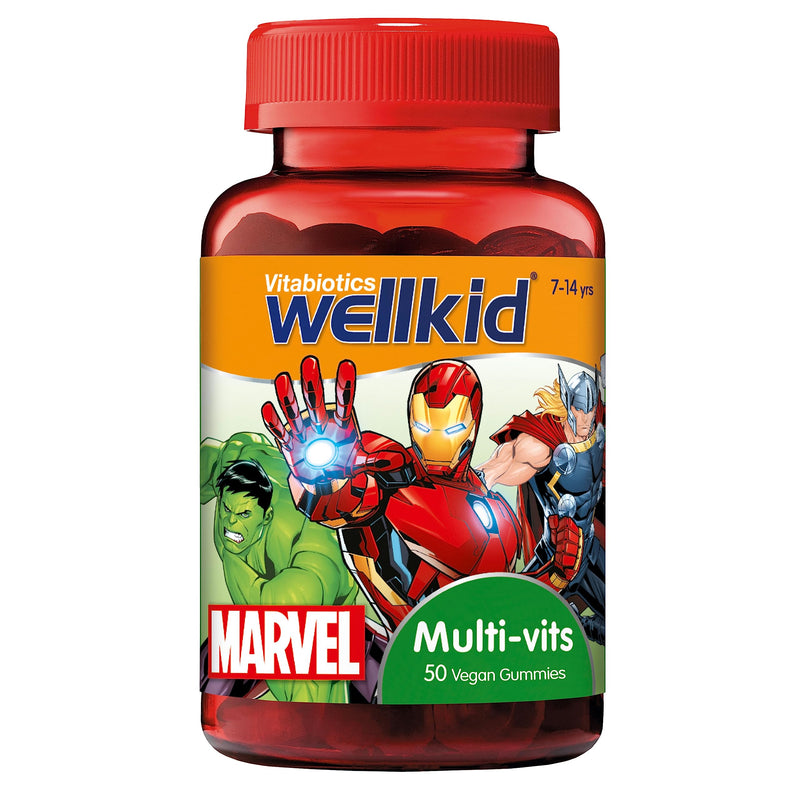 Vitabiotics WellKid Multi-Vitamins Vegan Soft Jellies 7-14 Yrs Marvel Pack
