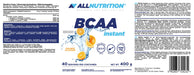 Allnutrition BCAA Instant, Orange - 400g | High-Quality Vitamins, Minerals & Supplements | MySupplementShop.co.uk