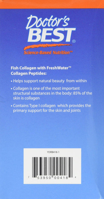 Doctor's Best Fish Collagen with Naticol Fish Collagen - 30 stick packs | High-Quality Collagen | MySupplementShop.co.uk