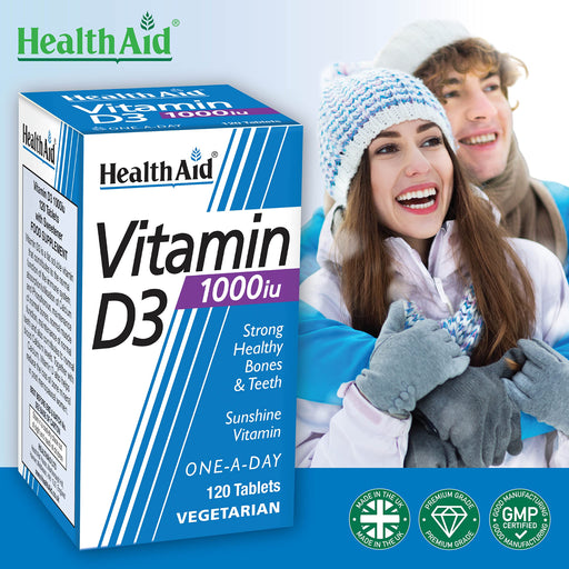 Healthaid Vitamin D3 Tablets 1000Iu