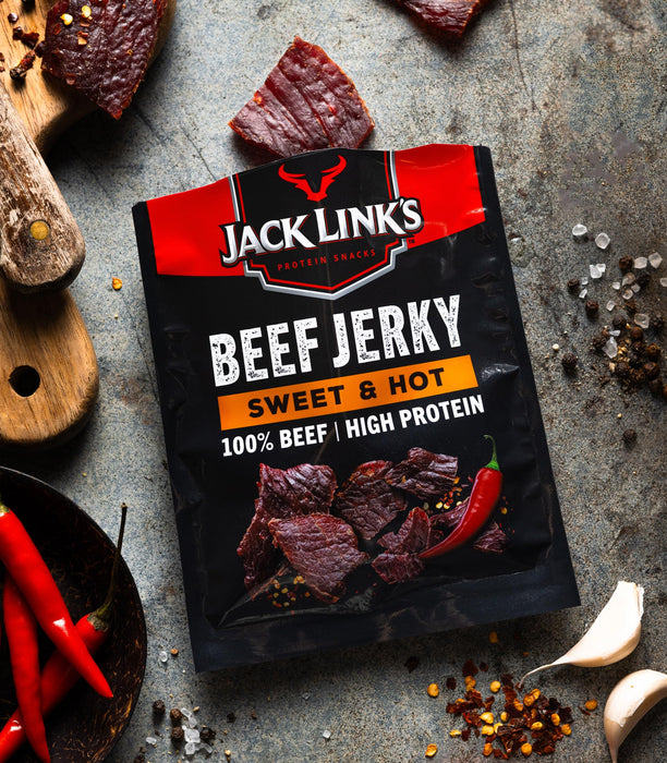 Jack Links Beef Jerky 12x25g Sweet and Hot