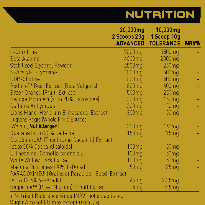 Alpha Neon Darkside Onslaught Ultima Pre Workout 600g