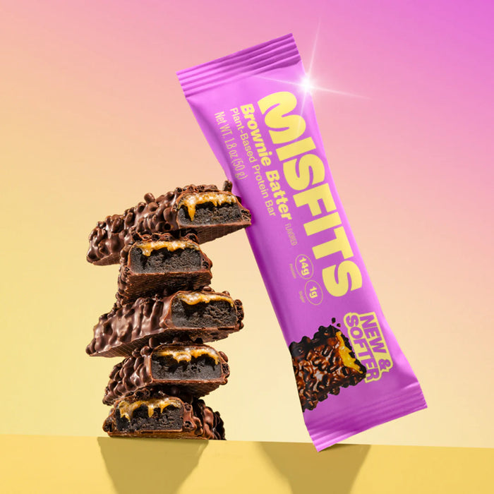 Misfits Plant-Based New and Softer Protein Bars 15x50g