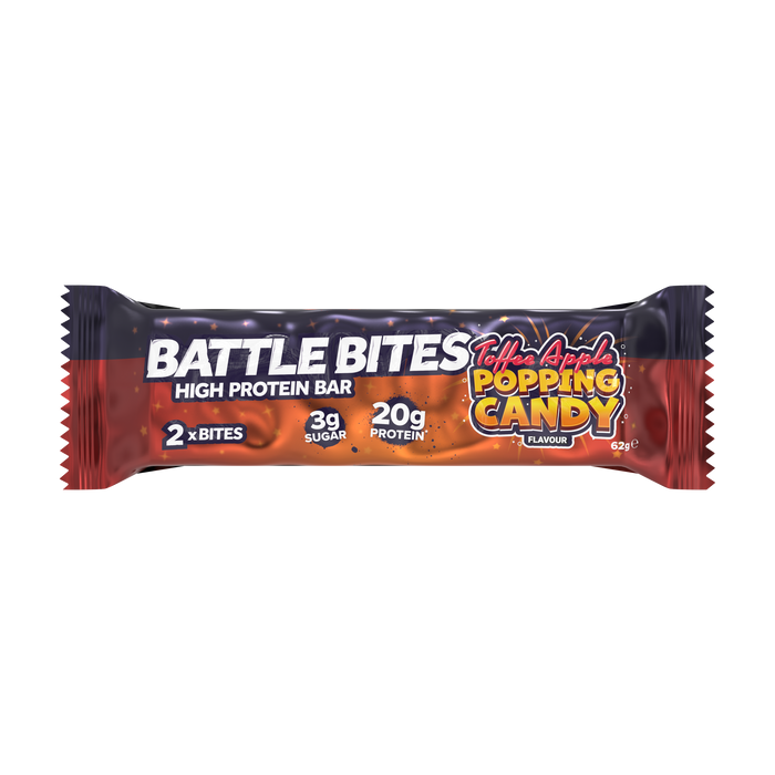 Battle Bites Protein Bars – High Protein, Low Sugar Snack – All Flavours Available 12x62g