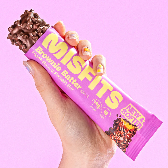 Misfits Plant-Based New and Softer Protein Bars 15x50g