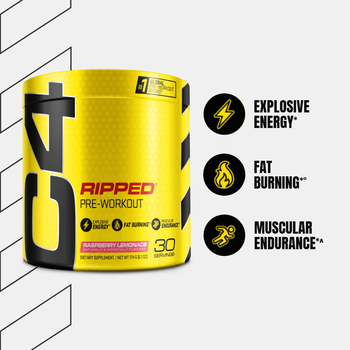 C4 Ripped® Pre Workout Powder New Design only at MYSUPPLEMENTSHOP.co.uk