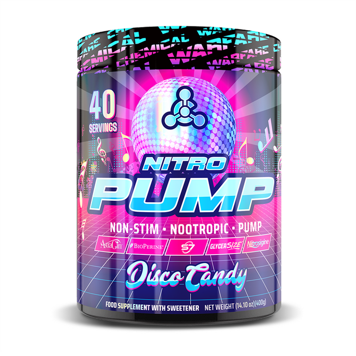 Chemical Warfare Nitro Pump 400g Disco Candy - Sports Nutrition at MySupplementShop by Chemical Warfare