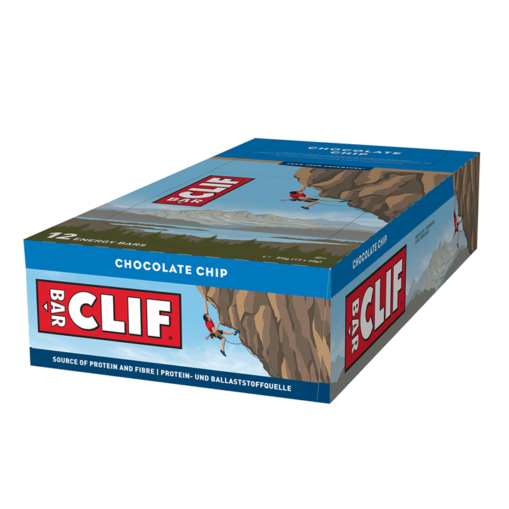 CLIF Bar 12x68g Chocolate Chip - Health Supplements at MySupplementShop by CLIF Bar