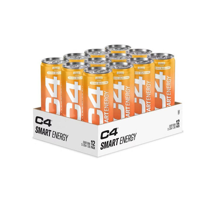 Cellucor C4 Smart Energy 12x330ml - Mango - Energy Drinks at MySupplementShop by Cellucor C4