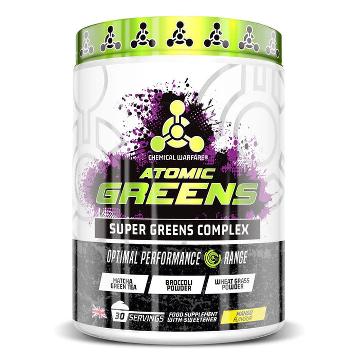Chemical Warfare Atomic Greens 450g Mango - Sports Nutrition at MySupplementShop by Chemical Warfare