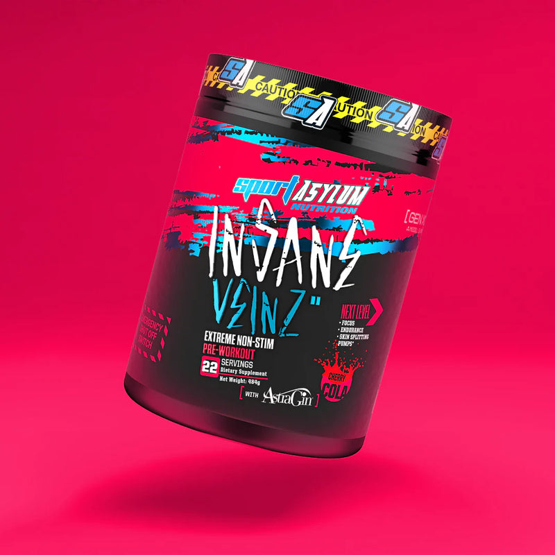 Sport Asylum Nutrition Insane Veinz Non Stim Pre Workout  484g