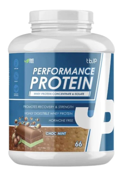 Trained By JP Performance Protein 2kg - Chocolate Mint - Whey Proteins at MySupplementShop by Trained By JP