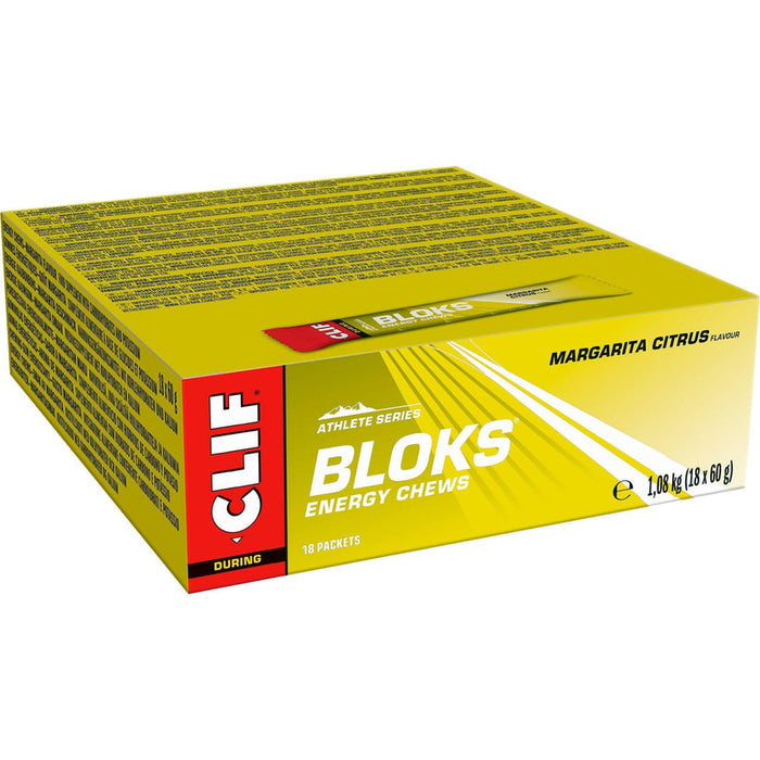 CLIF BLOK Energy Chews - Fuel Your Performance 18 x 60g - Margarita - Sports Nutrition at MySupplementShop by CLIF