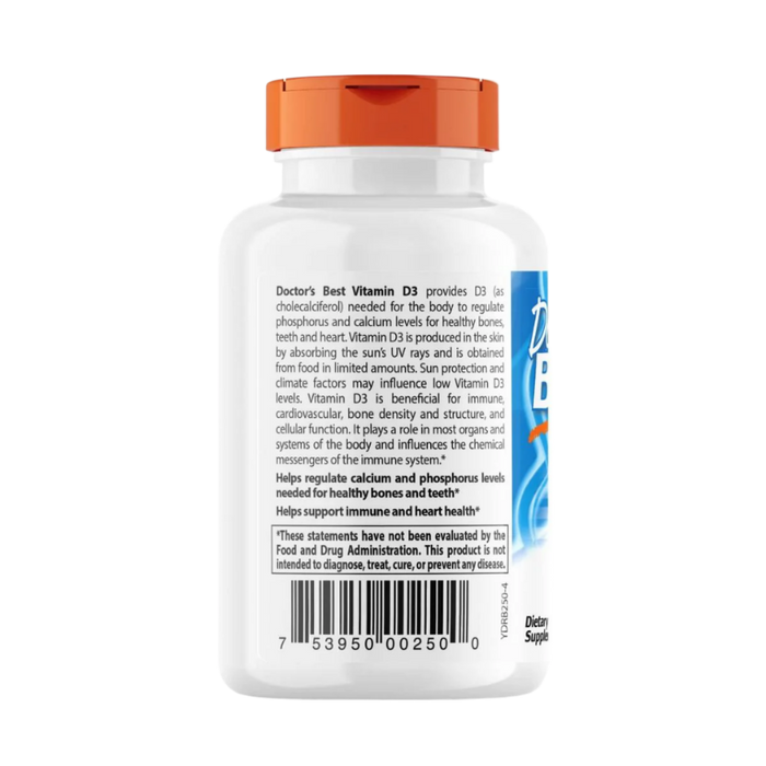 Doctor's Best Vitamin D3 125 mcg (5,000 IU) 360 Softgels