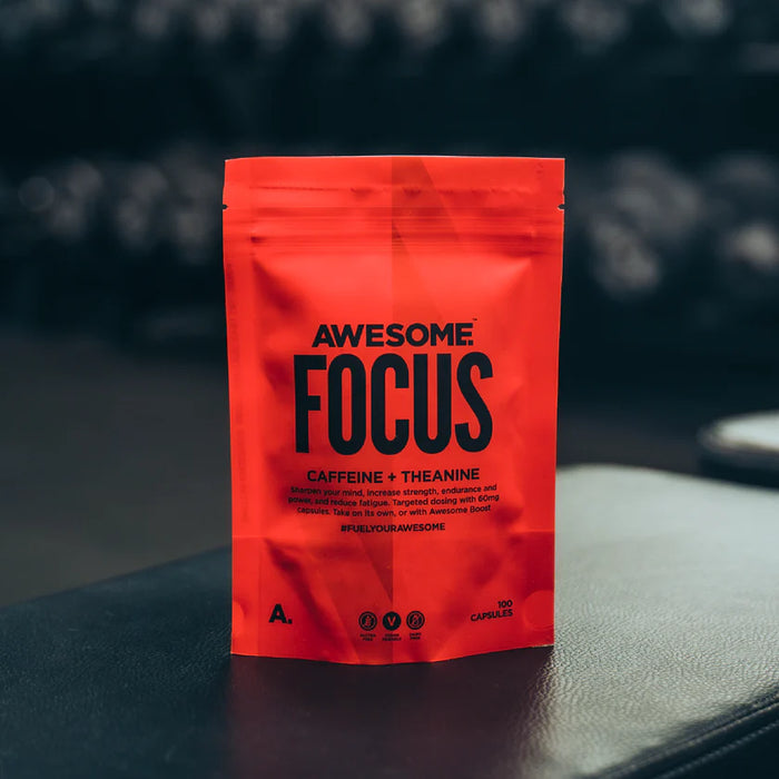 Awesome Supplements Focus 100 Capsules | Caffeine Tablets + Theanine - Focus Supplement at MySupplementShop by Awesome Supplements