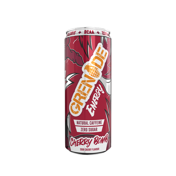 Grenade Energy 12x330ml Cherry Bomb | Premium Energy & Endurance at MySupplementShop.co.uk