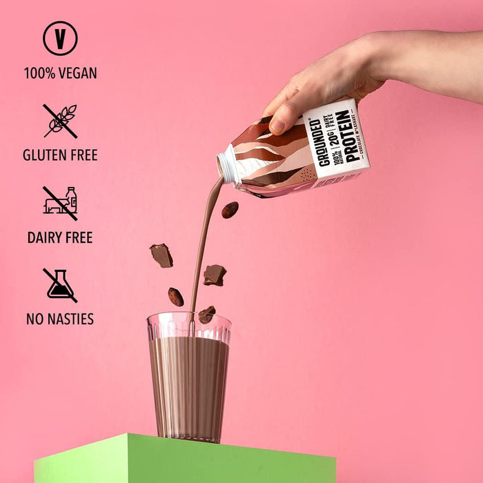 GROUNDED Plant-Based Protein Shake 12 x 490ml