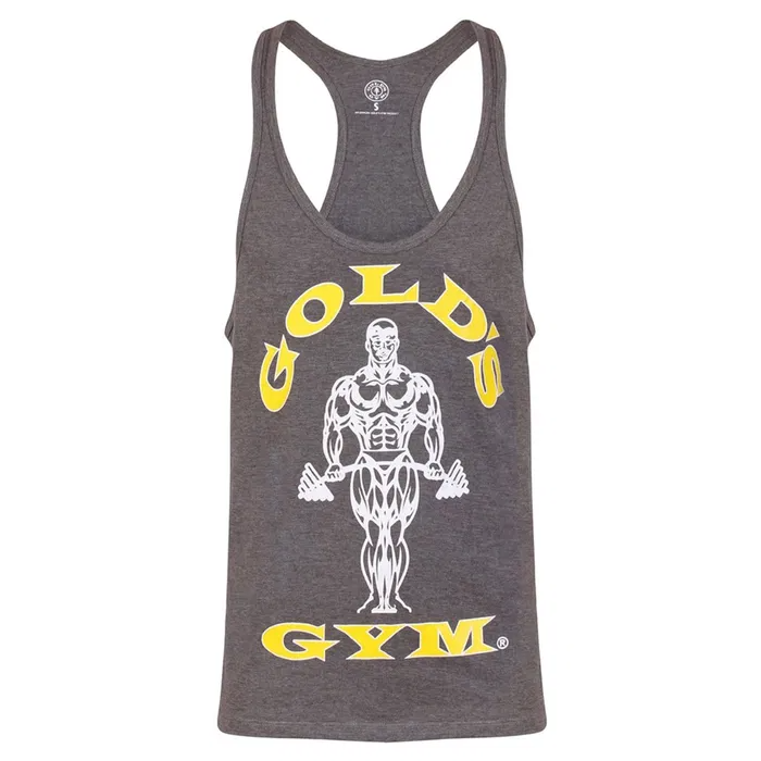 Golds Gym Muscle Joe Premium Stringer - Grey Marl