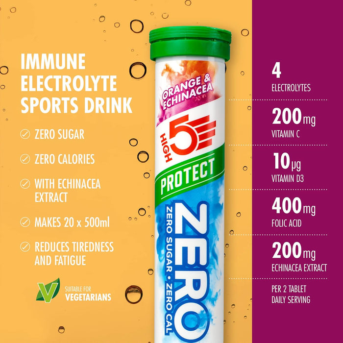 HIGH5 ZERO Protect 8x20 Tabs Orange &amp; Echinacea