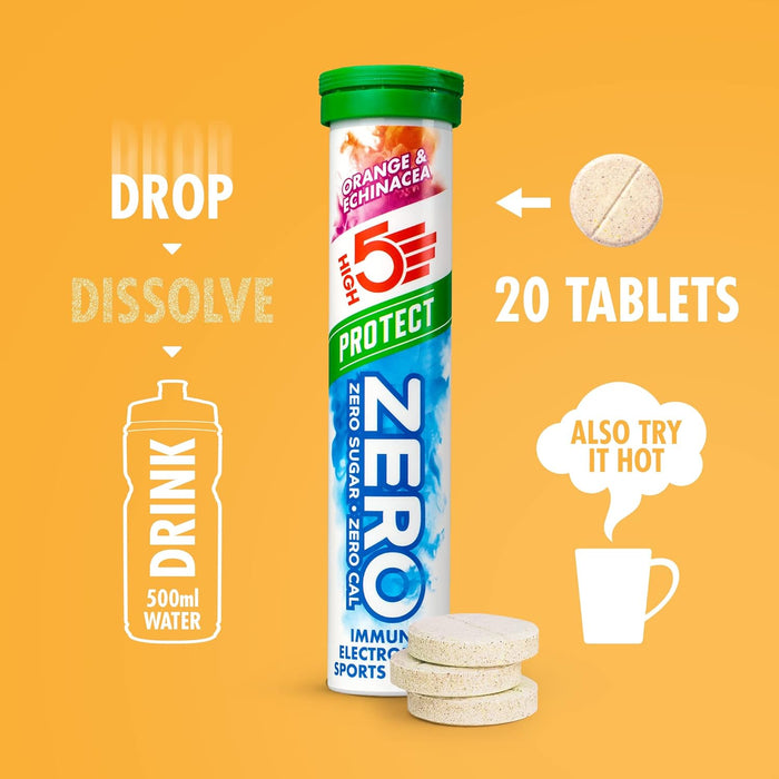 HIGH5 ZERO Protect 8x20 Tabs Orange &amp; Echinacea