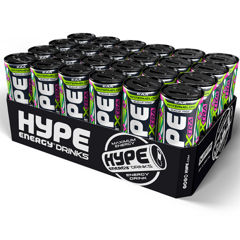 HYPE Xtra Watermelon Zero EAA 24x250ml Watermelon | Premium Sports Drink at MYSUPPLEMENTSHOP.co.uk