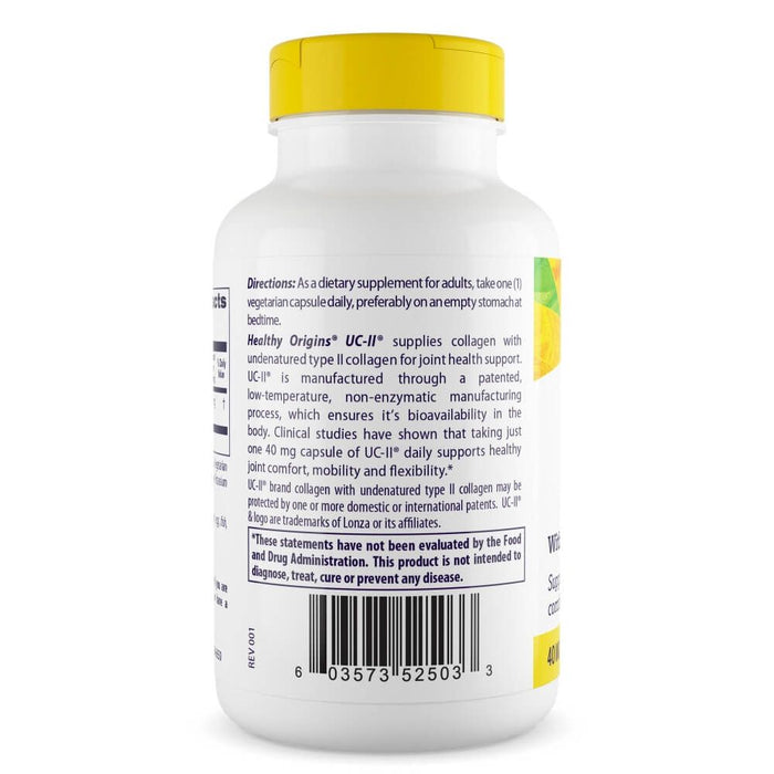 Healthy Origins UC II, Undenatured Type II Collagen 40mg 120 Veggie Capsules - Skin Care at MySupplementShop by Healthy Origins