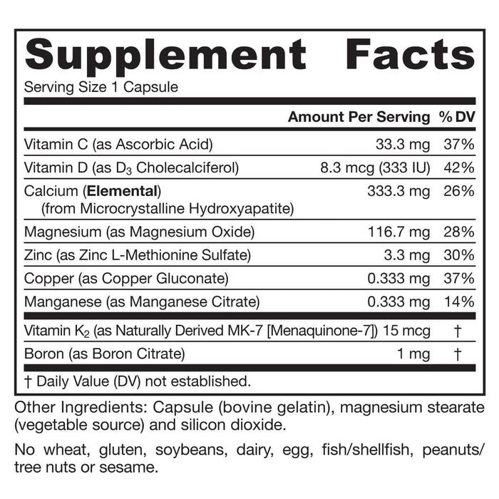 Jarrow Formulas Bone-Up Three Per Day 180 Capsules - Health and Wellbeing at MySupplementShop by Jarrow Formulas