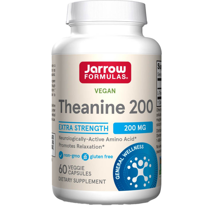 Jarrow Formulas L-Theanine 200mg 60 Veggie Capsules