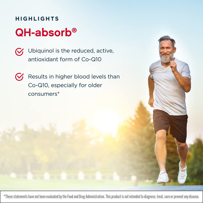 Jarrow Formulas Ubiquinol QH-absorb, 200mg - 90 softgels - Health and Wellbeing at MySupplementShop by Jarrow Formulas