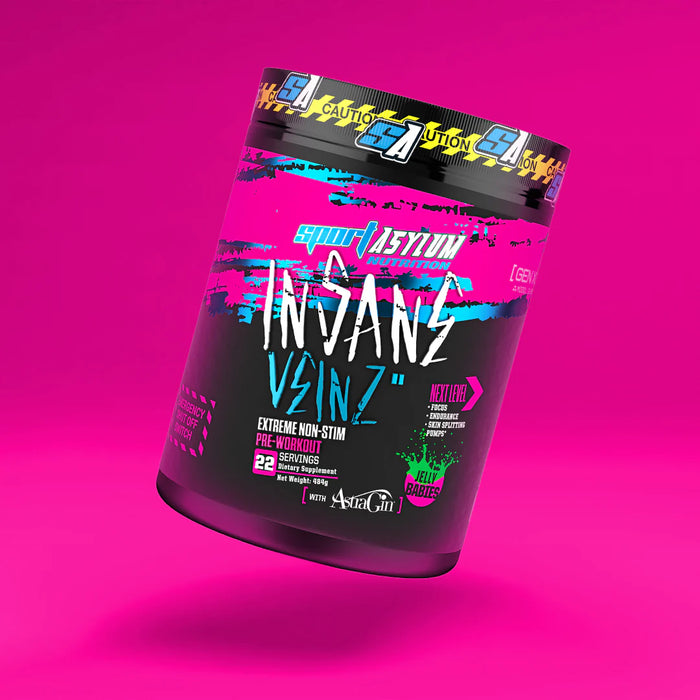 Sport Asylum Nutrition Insane Veinz Non Stim Pre Workout  484g