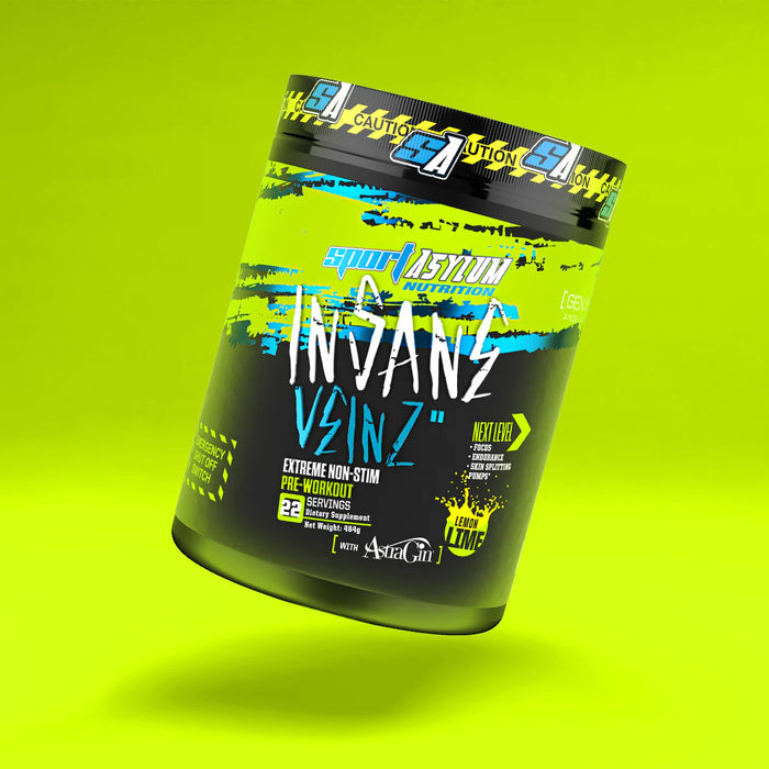 Sport Asylum Nutrition Insane Veinz Non Stim Pre Workout  484g