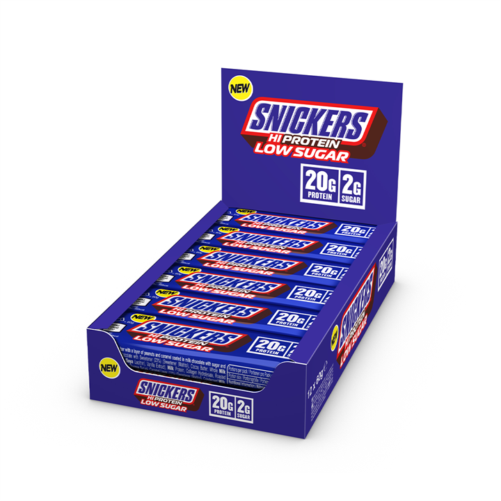 Snickers Low Sugar Snickers Hi-Protein Bar 12x57g - Original - Protein Bar at MySupplementShop by Mars