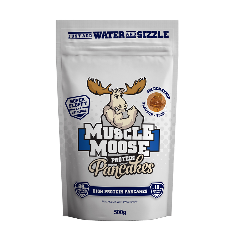 Pancakes Protéinés Muscle Moose 500g Sirop Doré