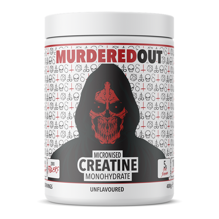 Murdered Out Creatine Monohydrate 400g | High-Quality Sports Supplements | MySupplementShop.co.uk