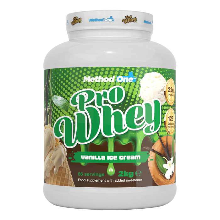 Method 1 Pro Whey 2kg - Vanilla Ice Cream - Whey Proteins at MySupplementShop by Method 1