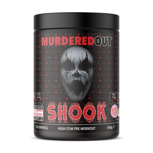 Murdered Out Shook High Stim Pre Workout 450g - Bubblescum - Pre Workout at MySupplementShop by Murdered Out