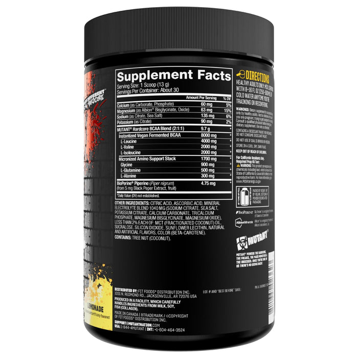 Mutant Hardcore BCAA 390g