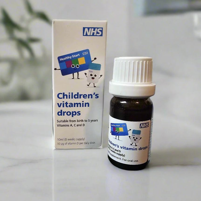 NHS Healthy Start Kids Vitamin Drops at MYSUPPLEMENTSHOP Dropper and box  View