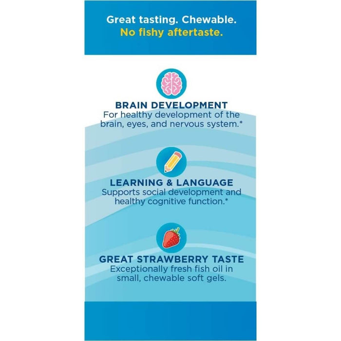 Nordic Naturals Children's DHA 250mg Omega-3 360 Mini Softgels (Strawberry) - Health and Wellbeing at MySupplementShop by Nordic Naturals