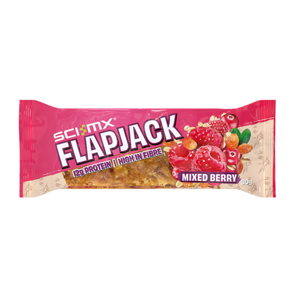 Sci-MX Flapjack 12x80g Mixed Berry | Top Rated Cereal Bars at MySupplementShop.co.uk