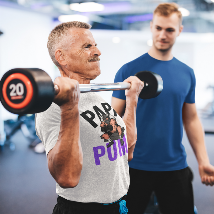 PAPA PUMP T-Shirt – Father's Day Weightlifting Tee Classic Fit