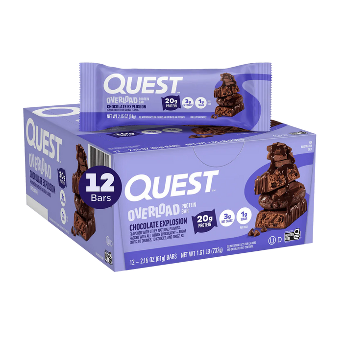 Quest Nutrition Overload Protein Bar 12x60g